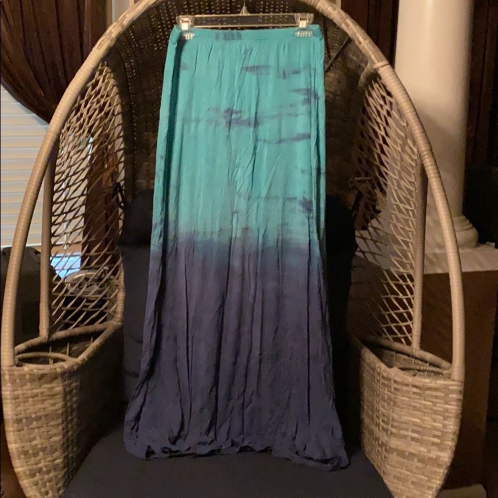 Two toned maxi skirt